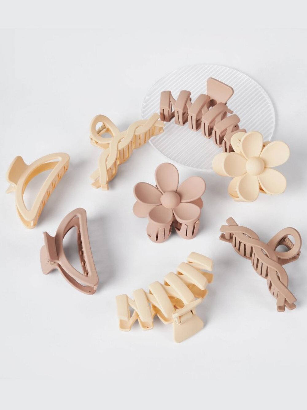 8PCS Hair Clips for Women, Cute Claw Clips Set for Thick Thin Hair